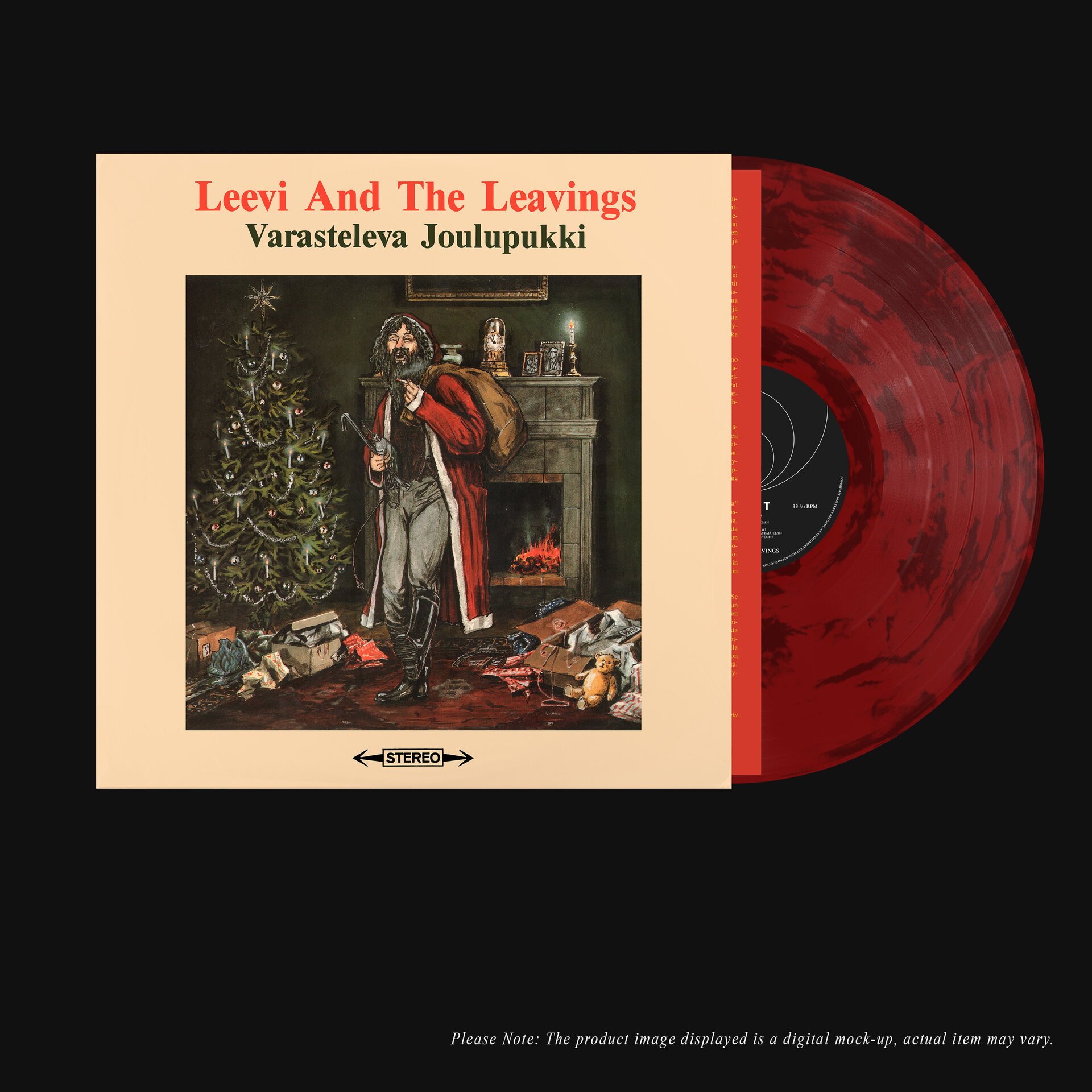 Leevi and the Leavings – Varasteleva joulupukki LP (Red/Black Smoke Vinyl)