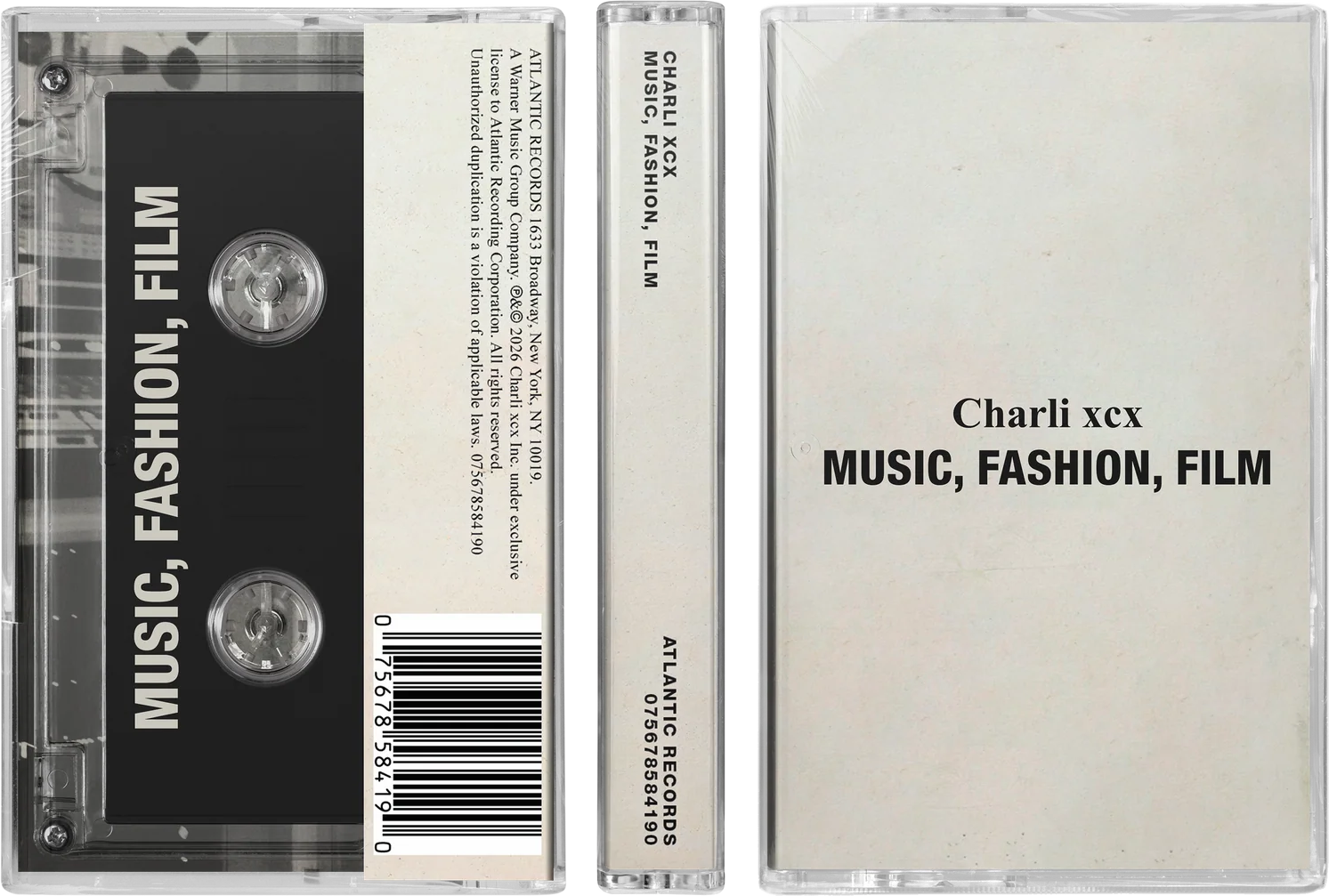 Charli XCX – Music, Fashion, Film C-kasetti