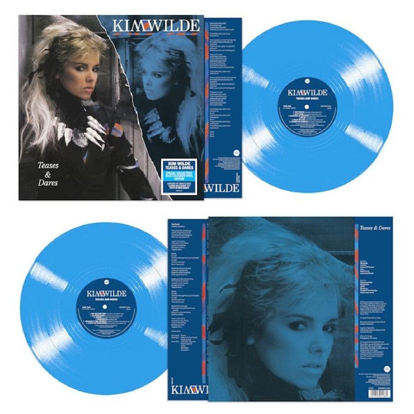 KIM WILDE – Teases & Dares LP (Blue Vinyl)