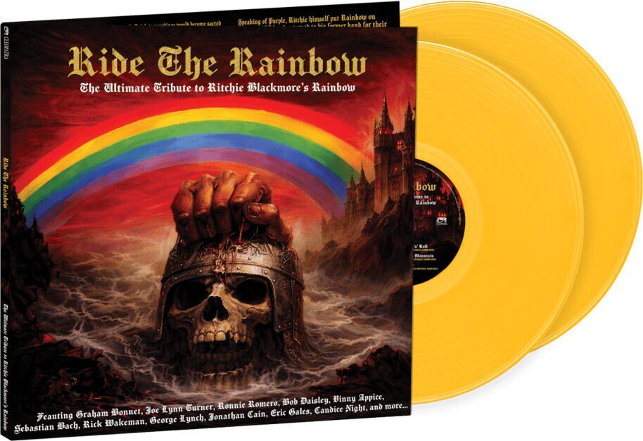 Various Artists – Ride the Rainbow: The Ultimate Tribute To Ritchie Blackmore's Rainbow 2LP (Yellow Vinyl)