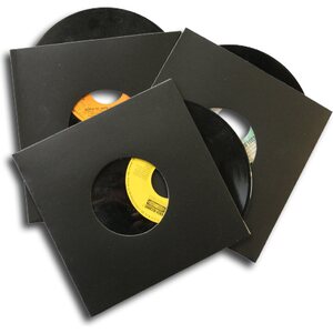 Protected cover cardboard 7" 20kpl black