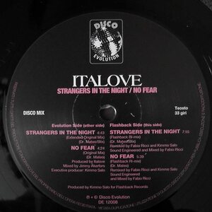 Italove – Strangers In The Night / No Fear 12"