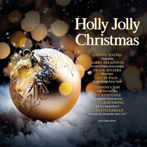 Various Artists – Holly Jolly Christmas LP (Crystal Clear, Gold Vinyl)