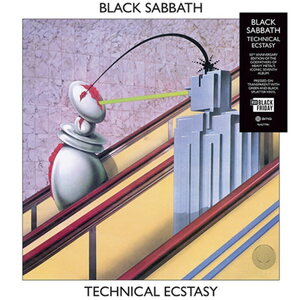 Black Sabbath – Technical Ecstasy (50th Anniversary Edition) LP (Green & Black Splatter on Transparent Vinyl)