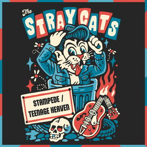 Stray Cats – Stampede / Teenage Heaven 7" (Blue Vinyl)